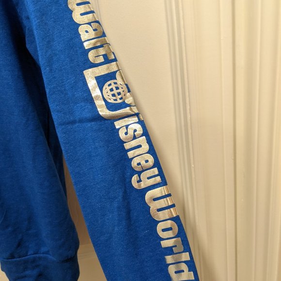 Disney Parks Wishes Come True Blue Pullover - Picture 4 of 4